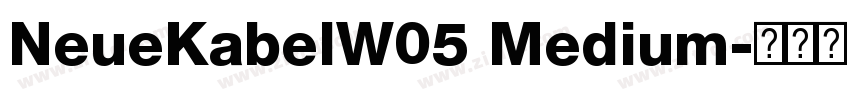 NeueKabelW05 Medium字体转换